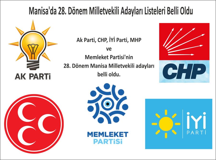 Manisa’da 28. Dönem Milletvekili Adayları Listeleri Belli Oldu