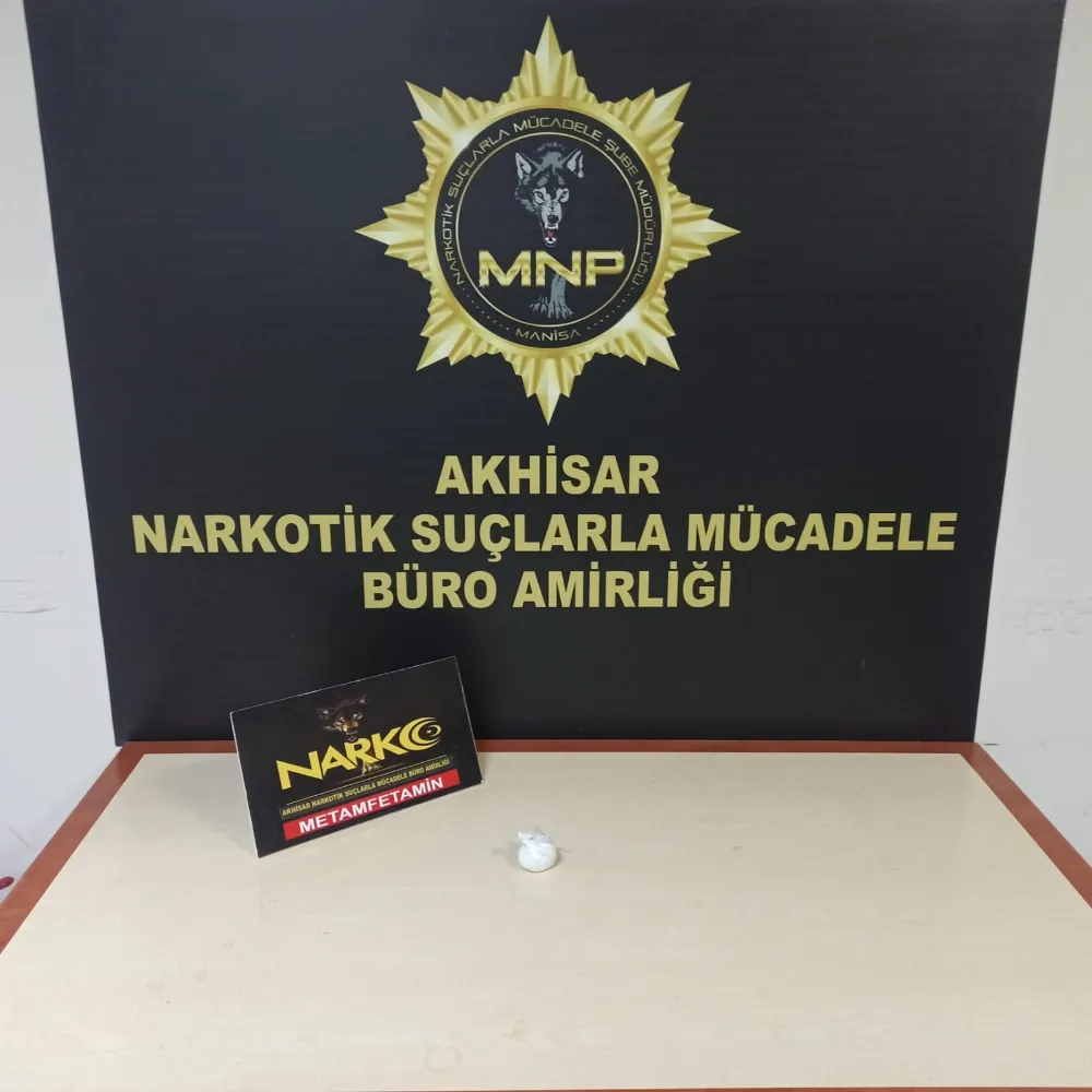 AKHİSAR’DA 21.25 GRAM METAMFETAMİN YAKALANDI