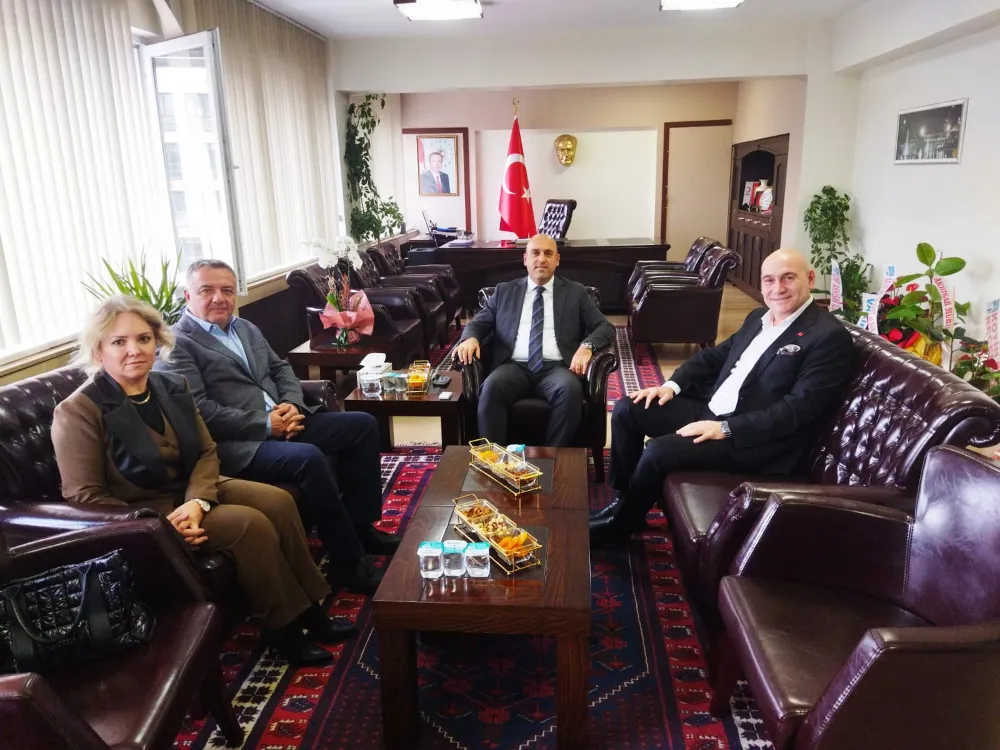 BORSA BAŞKANI ALHAT’TAN KAYMAKAM CAN’A ZİYARET