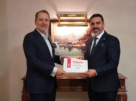 BAŞKAN KAPLAN ‘ A ÜSTÜN BAŞARI BELGESİ