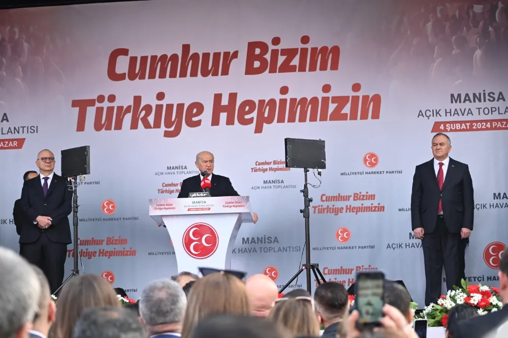 MHP GENEL BAŞKANI DEVLET BAHÇELİ MANİSALILARA HİTAP ETTİ