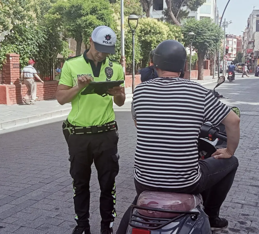 TRAFİK EKİPLERİNDEN MOTOSİKLET DENETİMİ