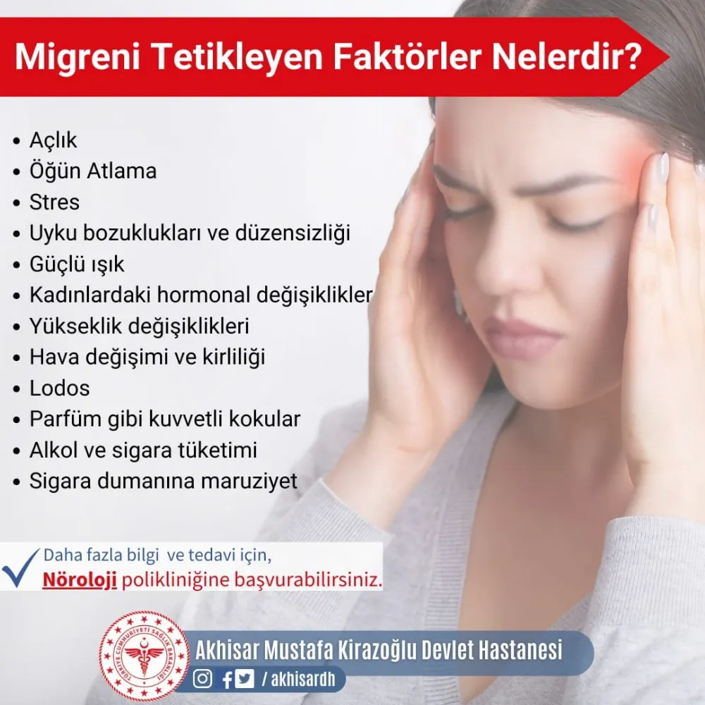 MİGRENİ TETİKLEYEN FAKTÖRLER NELERDİR?