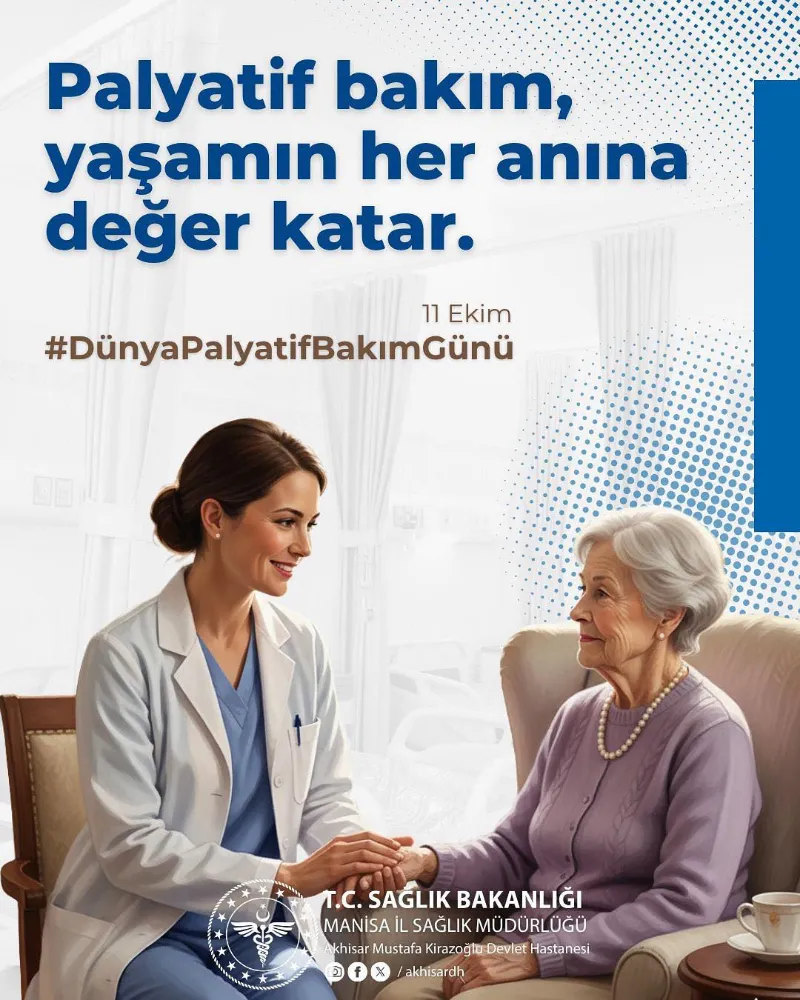 KİRAZOĞLU DEVLET HASTANESİ’NDEN DÜNYA PALYATİF BAKIM GÜNÜ MESAJI