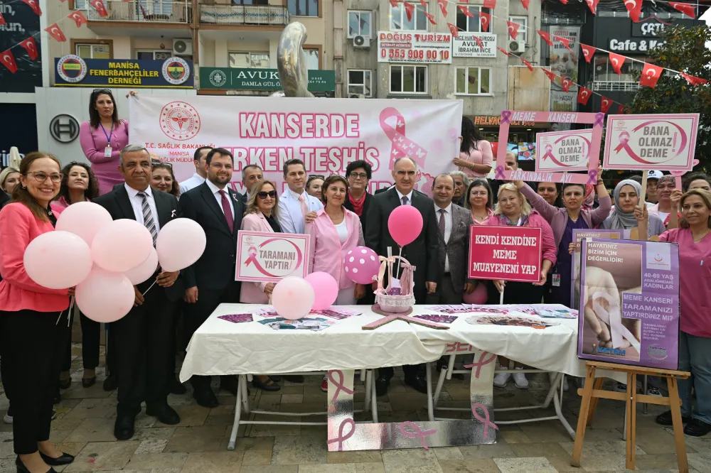 KANSER FARKINDALIK YÜRÜYÜŞÜ DÜZENLENDİ