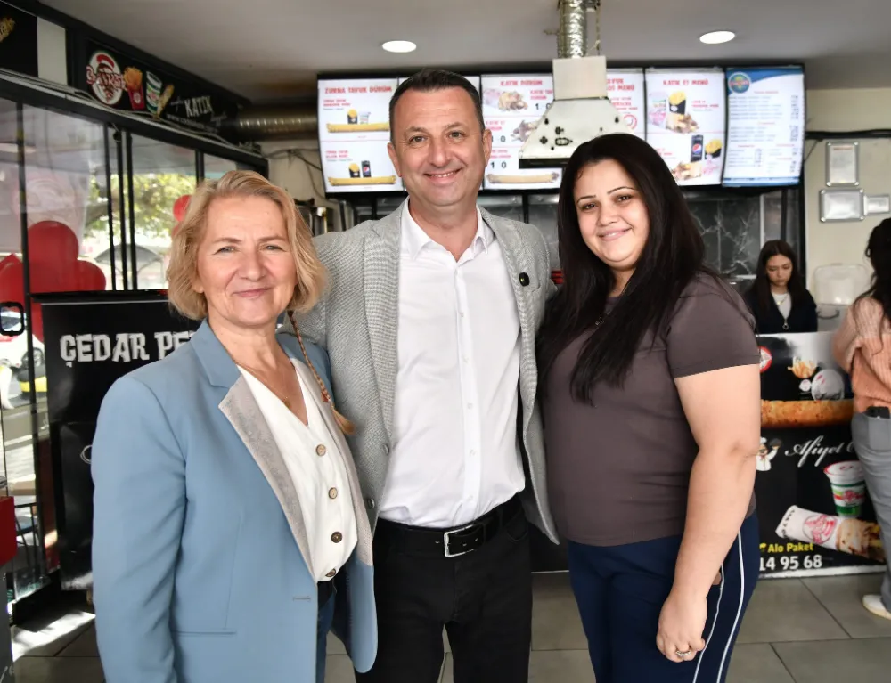 BAŞKAN KAYSERİLİ VE CHP İLÇE BAŞKANI HACET’TEN ESNAF ZİYARETİ