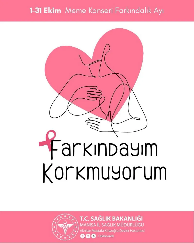 KİRAZOĞLU DEVLET HASTANESİ’NDEN MEME KANSERİ FARKINDALIK AYI ÇAĞRISI