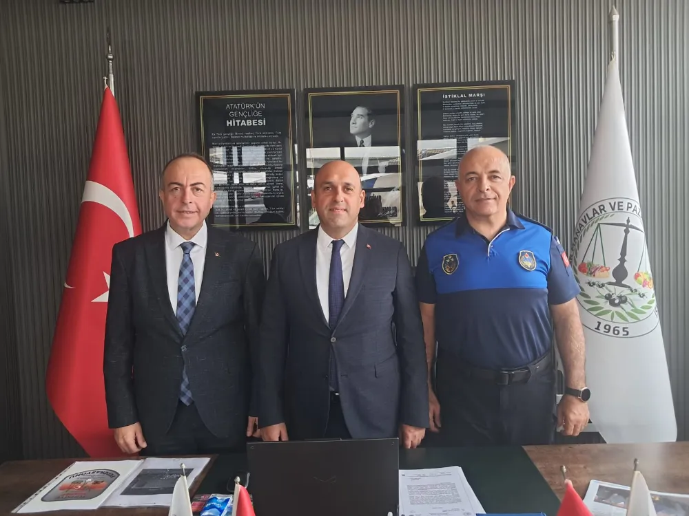 KAYMAKAM CAN VE ZABITA MÜDÜRÜ YILDIRIM, PAZARCILAR ODASI’NI ZİYARET ETTİ