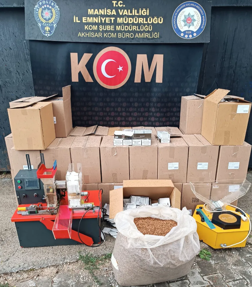 AKHİSAR’DA KAÇAK TÜTÜN ÜRÜNLERİ ELE GEÇİRİLDİ
