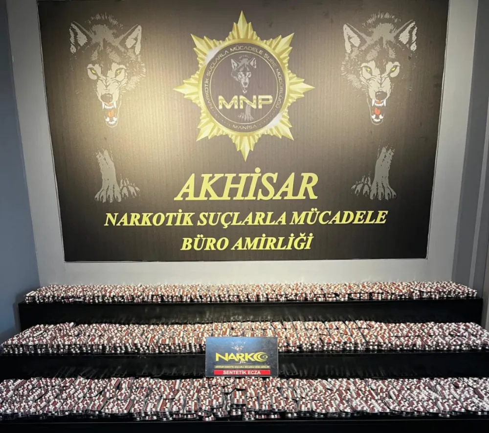 28 BİN SENTETİK ECZA HAP ELE GEÇİRİLDİ