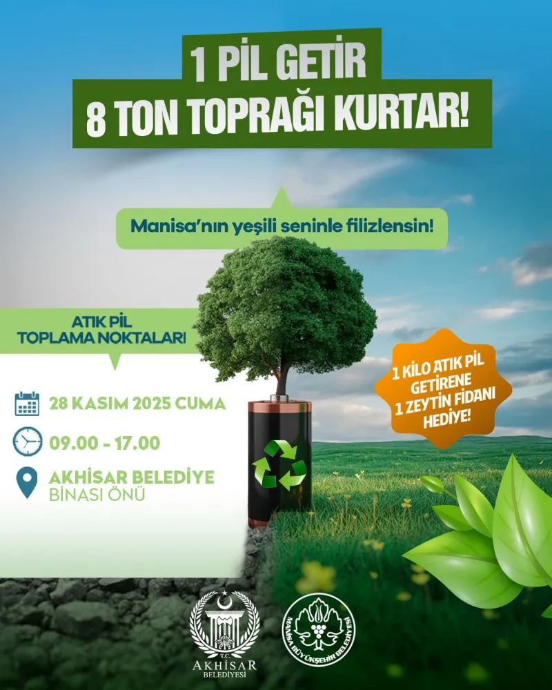 AKHİSAR BELEDİYESİ’NDEN ÇEVRE DUYARLILIĞI KAMPANYASI
