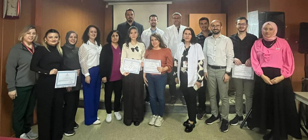 DEVLET HASTANESİ’NDE AMELİYATHANE HEMŞİRELERİ SERTİFİKA ALDI