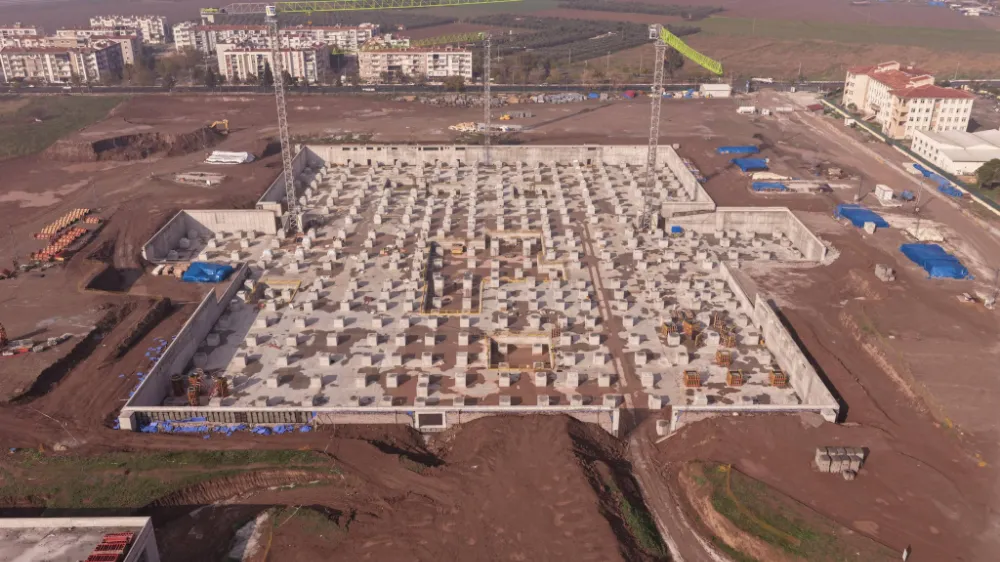 450 YATAKLI YENİ HASTANE BİNASINDA ÇALIŞMALAR HIZLA SÜRÜYOR