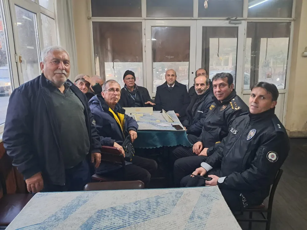KAYMAKAM CAN VE EMNİYET MÜDÜRÜ COŞKUN, VATANDAŞLARLA BULUŞTU