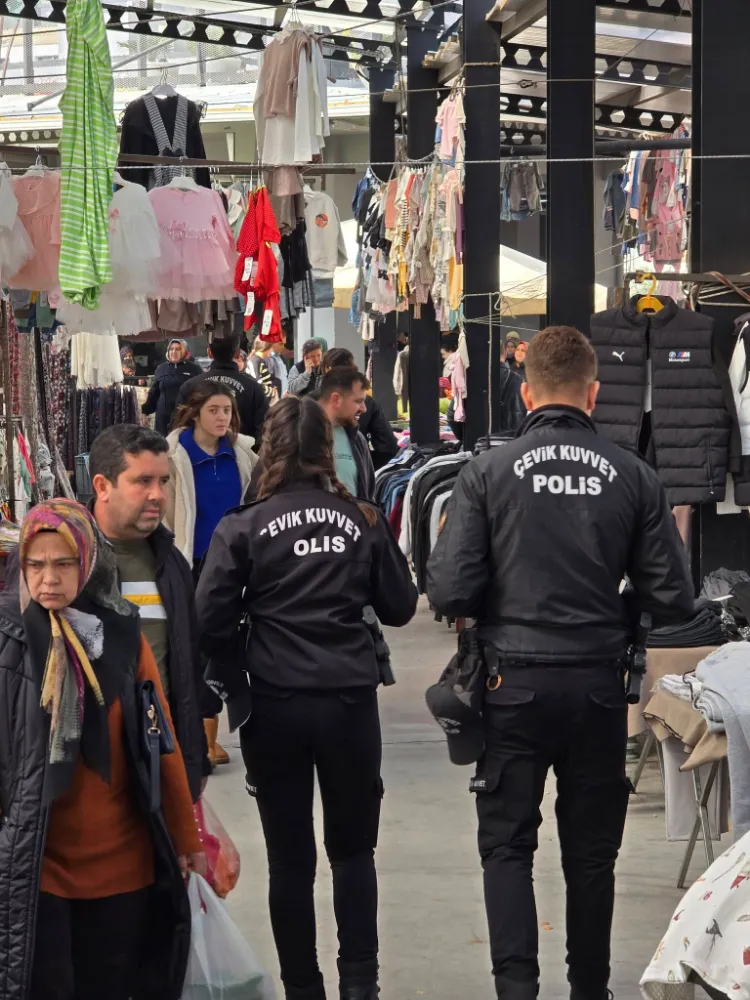 PAZAR YERLERİNDE GÜVENLİK ARTIRILDI