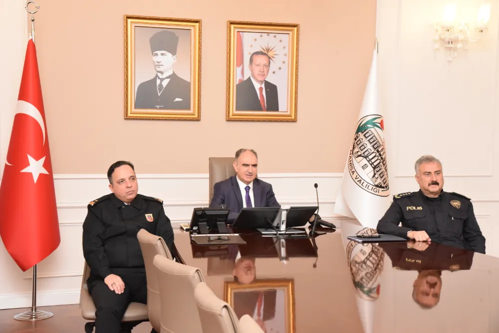 VALİ ÖZKAN, ŞUBAT AYI GÜVENLİK KONULARINI DEĞERLENDİRDİ