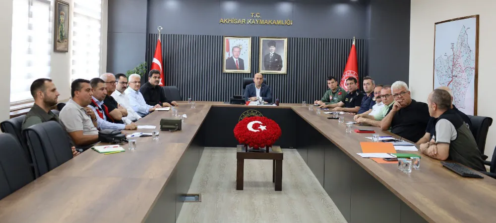 ORMAN YANGINLARIYLA MÜCADELE TOPLANTISI GERÇEKLEŞTİ
