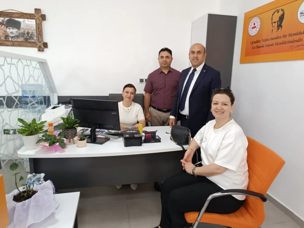 KAYMAKAM CAN’DAN İLÇE NÜFUS MÜDÜRLÜĞÜ ZİYARETİ
