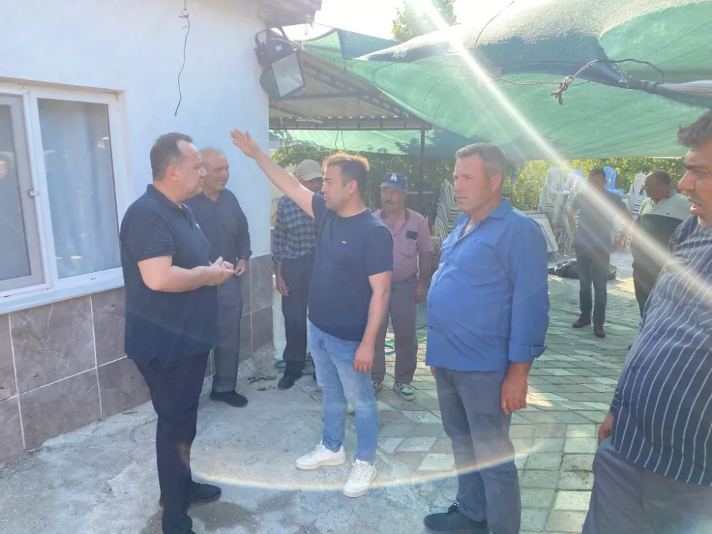 BAŞKAN DUTLULU, YANGIN BÖLGESİNDE İNCELEMELERDE BULUNDU