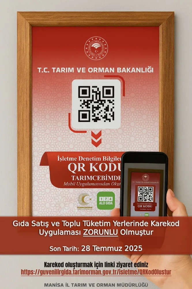 GIDA İŞLETMELERİNDE KAREKOD DÖNEMİ BAŞLIYOR