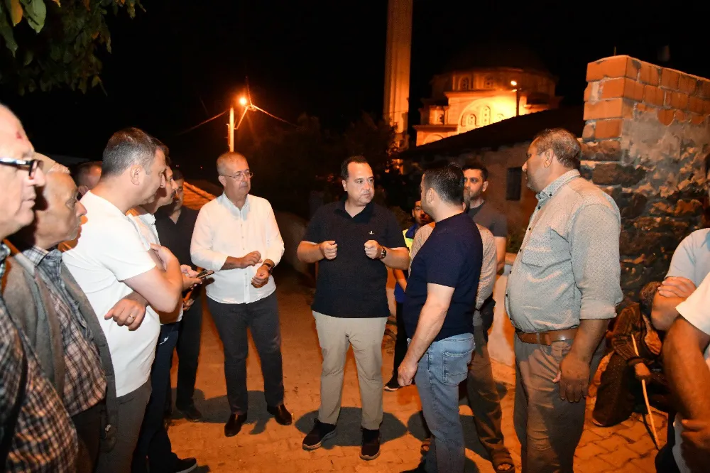 KAYSERİLİ VE DUTLULU, DEPREMDEN ETKİLENEN MAHALLELERİ ZİYARET ETTİ