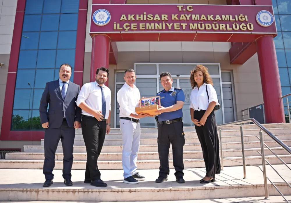 BAŞKAN KAYSERİLİ’DEN İLÇE EMNİYET MÜDÜRÜ TAŞAN’A HAYIRLI OLSUN ZİYARETİ