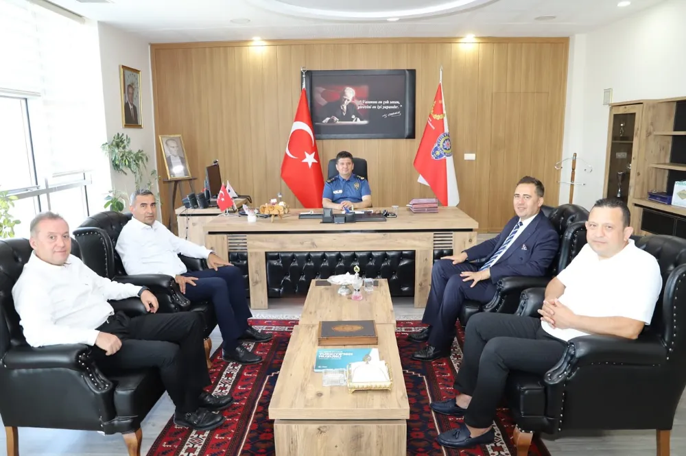 AKHİSAR TSO’DAN YENİ EMNİYET MÜDÜRÜ HASAN TAŞAN’A ZİYARET