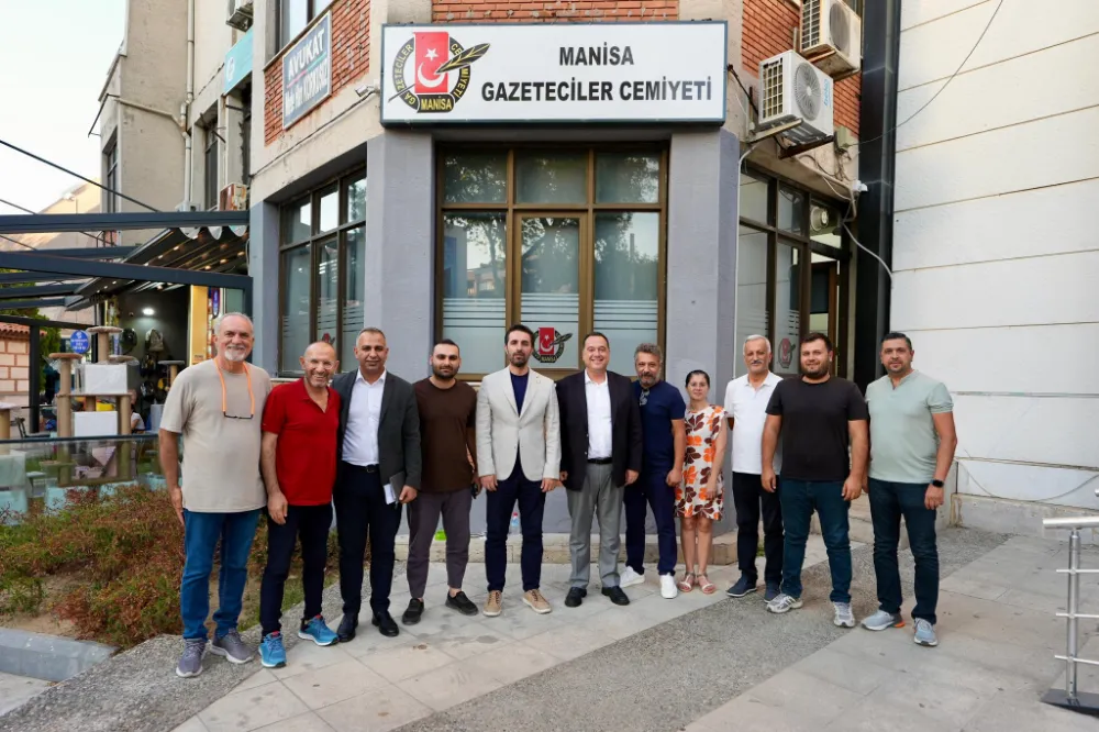 BAŞKAN DUTLULU’DAN MANİSA GAZETECİLER CEMİYETİ’NE ZİYARET