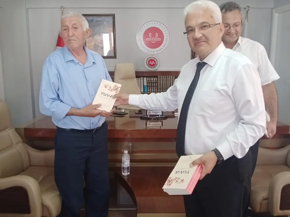 HUZUREVİ MÜDÜRÜ VE SAKİNLERİNDEN İLÇE MÜFTÜSÜNE ANLAMLI ZİYARET