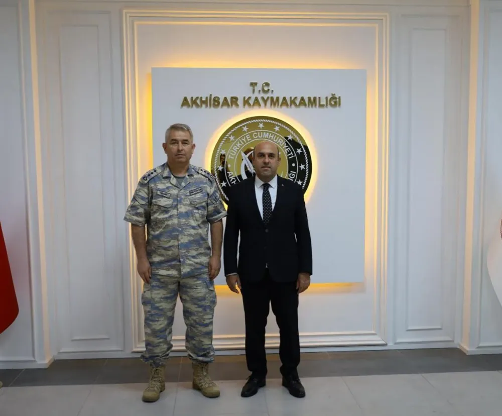 GARNİZON KOMUTANI ALBAY KAPLAN’DAN KAYMAKAM CAN’A ZİYARET